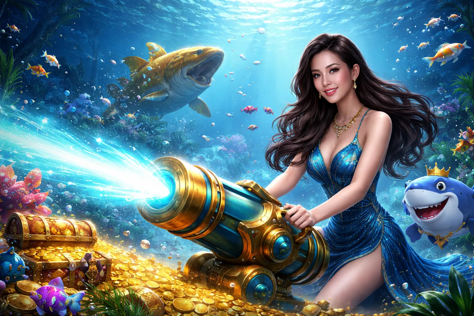 Hình ảnh game bắn cá e e88 dưới đại dương sống động